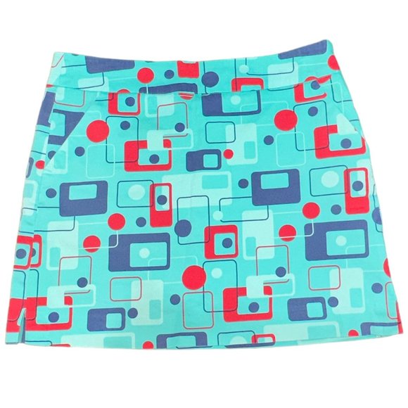 Loudmouth Ladies Golf Skort 8 Track‎ Print Size 6 - Picture 4 of 11